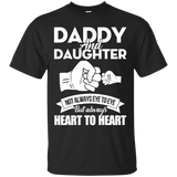 Daddy And Daughter Always Heart To Heart Fathers Day T-Shirt - TEEEVER - Black / S- Short Sleeve -TeeEver.com