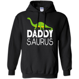 Daddy Saurus Dinosaur - Matching Family Tribe Dad Father - Hoodie - TEEEVER - Black / S- Hoodies -TeeEver.com