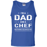 I'm A Dad And Chef - For Men Father Funny Gift Tank Top - TEEEVER - Royal / S- Sleeveless -TeeEver.com