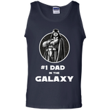 Star Wars Father's Day Darth Vader Best Dad Graphic Tank Top - TEEEVER - Navy / S- Sleeveless -TeeEver.com