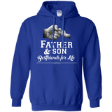 Men's Father Son Friends Fist Bump - Dad Father's Day Family Hoodie - TEEEVER - Royal / S- Sweatshirts -TeeEver.com