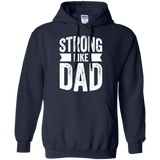 Strong Like Dad - For Boys and Girls Father's Day Gift Hoodie - TEEEVER - Navy / S- Hoodies -TeeEver.com