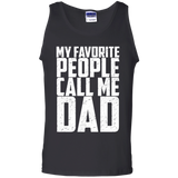 My Favorite People Call Me Dad - Tank Top - TEEEVER - Black / S- Sleeveless -TeeEver.com