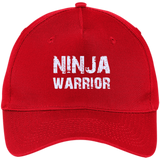 Ninja Warrior Original - Only For Ninjas - Five Panel Twill Cap - Red / One Size- Hats -TeeEver.com