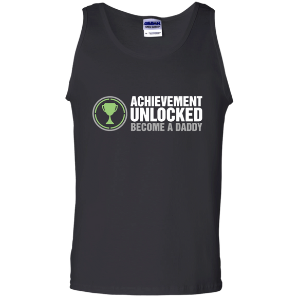 Achievement Unlocked, Become A Daddy - Tank Top - TEEEVER - Black / S- Sleeveless -TeeEver.com