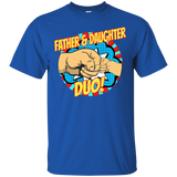 Fathers - Superhero Father Daughter Duo Dad T-Shirt - TEEEVER - Royal / S- Short Sleeve -TeeEver.com