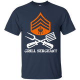 Men's Grill Sergeant BBQ Grilling Hobby Father's Day T-Shirt - TEEEVER - Navy / S- Short Sleeve -TeeEver.com