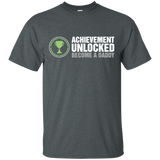Achievement Unlocked, Become A Daddy - T-Shirt - TEEEVER - Dark Heather / S- Short Sleeve -TeeEver.com