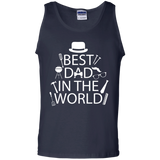 Best Dad In The World Fathers Day Tee BBQ Tools Hat Tank Top - TEEEVER - Navy / S- Sleeveless -TeeEver.com