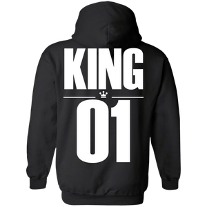 Dad and son matching, King and Prince - Hoodie back - TEEEVER - Black / S- Hoodies -TeeEver.com