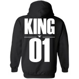 Dad and son matching, King and Prince - Hoodie back - TEEEVER - Black / S- Hoodies -TeeEver.com