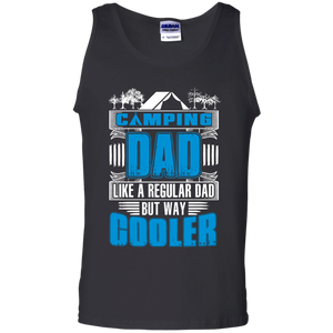 Cooler Camping Dad. Funny - Daddy Tank Top - TEEEVER - Black / S- Sleeveless -TeeEver.com