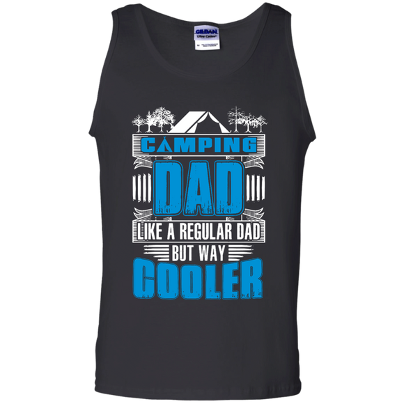 Cooler Camping Dad. Funny - Daddy Tank Top - TEEEVER - Black / S- Sleeveless -TeeEver.com