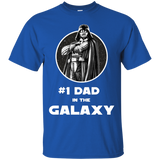 Star Wars Father's Day Darth Vader Best Dad Graphic T-Shirt - TEEEVER - Royal / S- Short Sleeve -TeeEver.com