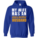 Men's My Wife Has An Awesome Husband - Father's Day Gift Hoodie - TEEEVER - Royal / S- Hoodies -TeeEver.com