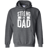 Strong Like Dad - For Boys and Girls Father's Day Gift Hoodie - TEEEVER - Dark Heather / S- Hoodies -TeeEver.com