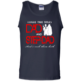 World's Best Step Dad Father's Day Gift Tank Top - TEEEVER - Navy / S- Sleeveless -TeeEver.com