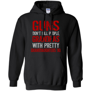 Guns Don't Kill People Grandpas Do Hoodie - TEEEVER - Black / S- Hoodies -TeeEver.com