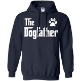 The Dogfather - Dog Dad Fathers Day Dog Lover Gift Hoodie - TEEEVER - Navy / S- Sweatshirts -TeeEver.com