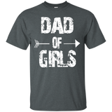 Dad Of Girls T-Shirt - TEEEVER - Dark Heather / S- T-Shirts -TeeEver.com