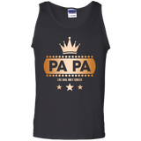 PAPA It's like Dad Only Cooler Fathers Day Copper Tank Top - TEEEVER - Black / S- Sleeveless -TeeEver.com