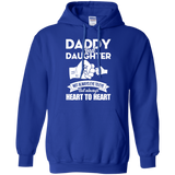 Daddy And Daughter Always Heart To Heart Fathers Day Hoodie - TEEEVER - Royal / S- Hoodies -TeeEver.com