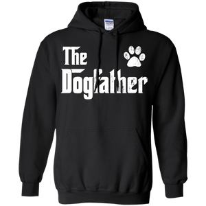 The Dogfather - Dog Dad Fathers Day Dog Lover Gift Hoodie - TEEEVER - Black / S- Sweatshirts -TeeEver.com