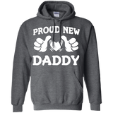 Funny Proud New Daddy T-shirt (Gift for new dads fathers) Hoodie - TEEEVER - Dark Heather / S- Hoodies -TeeEver.com