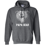 Papa Bear - Best gift for Dad Hoodie - TEEEVER - Dark Heather / S- Hoodies -TeeEver.com