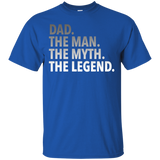 Men's Dad - The Man The Myth The Legend - Dad Father - T-Shirt - TEEEVER - Royal / S- Short Sleeve -TeeEver.com