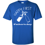 Happy first Father's day T-Shirt - Royal / S- Short Sleeve -TeeEver.com