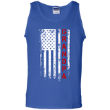 Father's Day Gift American red Grandpa flag Tank Top - TEEEVER - Royal / S- T-Shirts -TeeEver.com