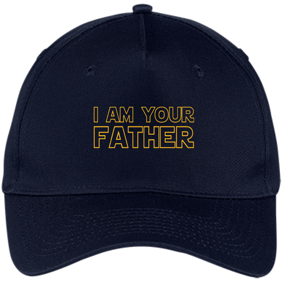 Men's I Am Your Father - Father's Day Gift For Star Dad - Five Panel Twill Cap - Navy / One Size- Hats -TeeEver.com