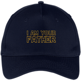 Men's I Am Your Father - Father's Day Gift For Star Dad - Five Panel Twill Cap - Navy / One Size- Hats -TeeEver.com