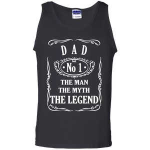 DAD The Man The Myth The Legend Tank Top - TEEEVER - Black / S- T-Shirts -TeeEver.com
