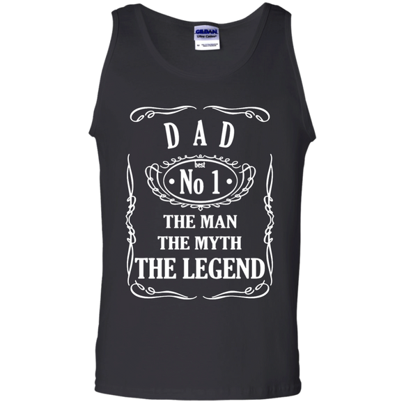 DAD The Man The Myth The Legend Tank Top - TEEEVER - Black / S- T-Shirts -TeeEver.com