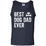 Best Dog Dad Ever  Tank Top - TEEEVER - Navy / S- T-Shirts -TeeEver.com