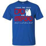 World's Best Step Dad Father's Day Gift T-Shirt - TEEEVER - Royal / S- Short Sleeve -TeeEver.com