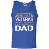 Some People Call Me A Veteran - Call me DadTank Top - TEEEVER - Royal / S- T-Shirts -TeeEver.com