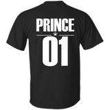 Kid's Dad and son matching, King and Prince - Youth Tee back - Black / YXS- T-Shirts -TeeEver.com