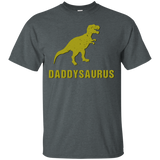 Daddysaurus Shirt Funny Fathers Day Gift from Kids Toddler T-Shirt - TEEEVER - Dark Heather / S- T-Shirts -TeeEver.com