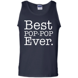 Men's Best POP POP Ever - Funny Grandpa Shirts for Fathers Day Tank Top - TEEEVER - Navy / S- T-Shirts -TeeEver.com