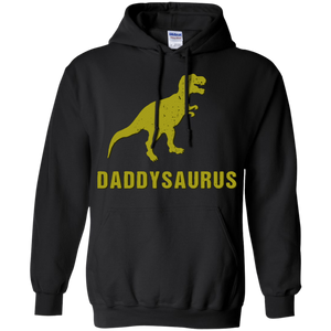 Daddysaurus Shirt Funny Fathers Day Gift from Kids Toddler Hoodie - TEEEVER - Black / S- Sweatshirts -TeeEver.com