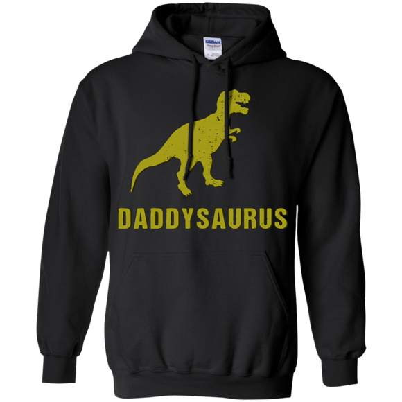 Daddysaurus Shirt Funny Fathers Day Gift from Kids Toddler Hoodie - TEEEVER - Black / S- Sweatshirts -TeeEver.com