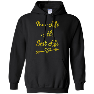 Mom Life is the best life - Great Mother's and Father's Day Pullover Hoodie - Teeever.com - Black / S- Hoodies -TeeEver.com