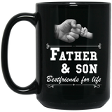 Mens Father Son Friends Fist Bump - Dad Father's Day Family Mugs