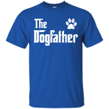 The Dogfather - Dog Dad Fathers Day Dog Lover Gift T-Shirt - TEEEVER - Royal / S- T-Shirts -TeeEver.com