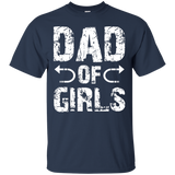 Dad of Girls - Funny Father's Day Gift From Daughter T-Shirt - TEEEVER - Navy / S- T-Shirts -TeeEver.com