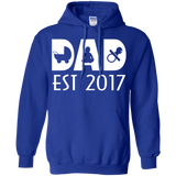 Happy First Time Dad 2017 - Best Gift Father's Day Hoodie - TEEEVER - Royal / S- Hoodies -TeeEver.com