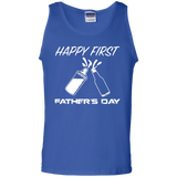 Happy first fatherday, father's day gift - Tank Top - TEEEVER - Royal / S- Sleeveless -TeeEver.com